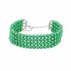 Moda Europeia e Americana Jóias Destaque ABS Popular Colar Feito à Mão Multi-camada Pérola Pescoço Cadeia Pescoço Acessórios Mulheres chocker