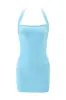 2026 Nuevo Estilo Color Sólido Simple de Gama Alta Escote Bajo Delgado Sexy con Tirantes Vestido Bodycon Estilo Celebridad Chica Popular Vestido Corto