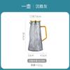 Set de Vaso de Agua de Vidrio con Patrón de Glaciar para Hogar, Sala de Estar, Hospitalidad con Asa, Taza de Té con Asa, Hervidor de Agua Fría Transfronterizo de Alto Valor