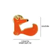 Broche de Animal Zorro Estrella Bola de Venta Caliente Transfronteriza Europeo y Americano Insignia Linda Pin de Dibujos Animados Regalo Accesorios para Ropa