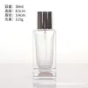 Botellas dispensadoras de vidrio para perfume en stock 30ml 50ml 100ml botellas de perfume botellas rociadoras cosméticas empaques para cuidado de la piel