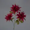 Novo Crisântemo de Chama de 3 Cabeças Cabeça de Crisântemo de Chama Artificial Nova Flor Falsa Flor de Crisântemo Decorativa Artesanal DIY Fabricante Atacado