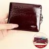 Cartera de Cuero para Mujer Transfronteriza Corta Sentido de Alta Gama Piel de Vaca de Primera Capa Gran Capacidad Múltiples Tarjetas Billetera para Monedas Cartera Venta al por Mayor