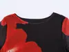 Venta al por mayor 2026 Primavera Nuevo Estilo Europeo y Americano Vestido Delgado de Manga Larga Estampado Cuello Redondo para Mujer 10278