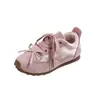 Zapatillas de entrenamiento alemanas para niños 2026 primavera y otoño nueva versión coreana zapatillas retro con lazo para niñas suela blanda zapatos Forrest Gump modernos