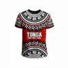 Ropa deportiva casual polinesia brasileña transfronteriza nueva comercio exterior camiseta impresa en 3D cuello redondo manga corta transfronterizo