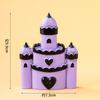 Celebridad de Internet Hielo y Nieve Reina Decoración de Pasteles Adornos Pequeña Princesa Princesa Accesorios de Enchufe Elsa Reina Castillo