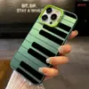 Teclas de Piano Blancas y Negras Adecuadas para Funda de Teléfono Apple 16 Creative 15Promax Iphone17 Personalizada 13 Nicho 14