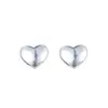 Pendientes de botón de plata de ley S990 estilo estrella coreana plata brillante Pendientes de corazón pendientes de belleza personalidad