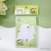 Bloc de notas adhesivas de rana de dibujos animados, Bloc de notas para planificador no adhesivo, Papel para material de planificación, Cuaderno de registro rasgable, Estilo portátil para arrancar