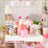 Set de Regalo de Aromaterapia Floral de Lujo Rosa, Caja de Regalo Personalizada para Enviar a Mejores Amigos, Clientes y Empleados, Regalo Navideño Práctico de Alta Gama