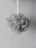 Bola de baño universal para el hogar, color sólido, agradable para la piel, con cordón, flor de baño espumosa, no dispersa, bola de baño grande