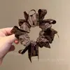 Pañuelo Cuadrado Rayado Coreano Goma para el Cabello para Mujer 2026 Nuevo Cuerda para el Cabello de Alta Elasticidad para Cola de Caballo Que No Daña el Cabello Accesorio para el Cabello
