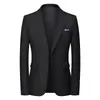 Nuevo blazer informal de comercio exterior para hombre, de un solo pecho y un botón, chaqueta de traje de moda moderna para hombre, 2026