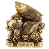 Atacado do fabricante peixe arowana dourada peixe da fortuna tigela de tesouro ornamentos de peixe peixe de cobre sala de estar entrada artesanato