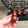 Nuevo Colgante de Calabaza para Grifo de Madera de Azufaifo Golpeada por el Rayo Accesorios Adornos Finos de Madera Oscura Calabaza Pequeña Grifo de Observación del Cielo