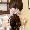 Goma para el pelo fruncida de estilo casual para mujer, nuevo modelo 2026, liga para coletas, cuerda elástica para el pelo, accesorio para el pelo de alta gama