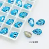 Dongzhou Cristal 8x12 Gota d'Água Pedrarias para Nail Art Super Brilhantes Coloridas Formato de Pera Corte de Alta Qualidade DIY Decorações para Unhas de Boneca