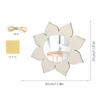 JZ012-051 Espejo infantil de madera y acrílico con borde cruzado, forma linda, pegatinas decorativas para dormitorio infantil