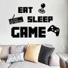 Versão Transfronteiriça dos adesivos de parede da máquina GAME EAT SLEEP GAME Criativo Divertido Casa adesivos personalizados FX-D19