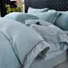 Conjunto de Quatro Peças de Veludo Esculpido Quente Espesso Outono e Inverno Luxo Leve Simples Borda Larga Estilo Creme Conjunto de Quatro Peças de Veludo Dupla Face Flanela