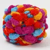 Cojín de Hilo de Bola Grande Manta Tejida a Mano Material para Colcha DIY Cubierta de Manta Hilo con Pompón Cojín Tipo Saco de Frijoles