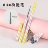 Conjunto de Pincéis para Nail Art com Cabo de Metal Novo Transfronteiriço, Conjunto Completo de Pincéis de Pintura, Canetas para Desenho de Linhas, Canetas Quadradas e Redondas para Fototerapia, Canetas Funcionais