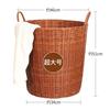 Cesta de Armazenamento de Roupas Sujas de Tubo Grosso de Luxo Leve Cesto de Lavanderia de Rattan Balde Cesto de Brinquedos Cesto Estrutura para Roupas Popular