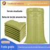 Fabricante de Bolsa de Tecido Amarela Logística Expressa Saco para Embalagem de Vegetais Decoração de Construção Saco de Lixo Saco Espesso de Pele de Cobra Frete Grátis