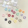 Acrílico Color Sólido Color Chapado AB Ola Separador DIY/Cadena de Teléfono Móvil Llavero Separador Joyería con Cuentas Accesorios Cuentas Sueltas