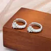 Pendientes de Plata de Ley S925 con Diamante de Estrella de Cinco Puntas 2025 Nueva Moda Simples de Alto Valor Aros para Dormir