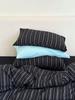 Estilo japonês simples listrado dormitório estudantil roupa de cama roupa de cama algodão fio tingido algodão lavado três quatro peças conjunto