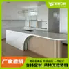 Fabricantes de fonte barriga de peixe pedra de quartzo branco pedra de quartzo artificial atacado alta densidade atacado armário mesa painel ilha mesa