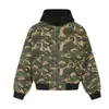 Chamarra acolchada de invierno Magic Bear, abrigo de algodón camuflado, prenda exterior acolchada, chaqueta de béisbol estilo streetwear americano, abrigo de algodón, chaqueta de aviador