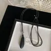 Minimalismo ~ Collar con Colgante de Gota de Agua para Mujer 2025 Nuevo Cadena Larga de Suéter de Gama Alta Accesorios Decorativos de Nicho