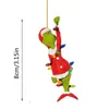 Diversión Navideña Transfronteriza Decoraciones Colgantes del Grinch Decoraciones Navideñas Adornos de Árbol de Navidad Acrílicos Decoraciones Colgantes
