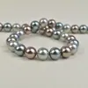 Perlas de Imitación de Agua Salada de Alta Gama de 4-12 mm en Colores Morandi, Collar de Perlas, Cadena para Clavícula, Componentes para Bisutería DIY