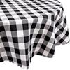 Mantel redondo transfronterizo para cocina, fiesta navideña, picnic, mesa decorativa redonda para mesa de comedor, cuadros de búfalo, exportación