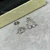 Colar Trevo Versão de Luxo Van Gogh com Pétalas Cheias de Diamante, Trevo da Sorte Banhado a Ouro Rosé 18K, Corrente para Clavícula, Edição de Luxo de Verão
