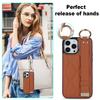 Adecuado para Funda de Teléfono Móvil Iphone18Promax, Funda Trasera Protectora de Cuero para Samsung S26Ultra, Correa de Muñeca, Hebilla de Anillo