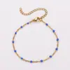 Aml Moda Más Vendido Cadena en Forma de O Multicolor Chapada en Oro de 18 Quilates Acero Inoxidable 304 Pulsera Exquisita para Mujeres