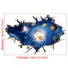 Amazon Novo 3D Autoadesivo Tear Wall Star Universo Planeta Mundo varíola Sala de estar Adesivo de Parede Decorativo
