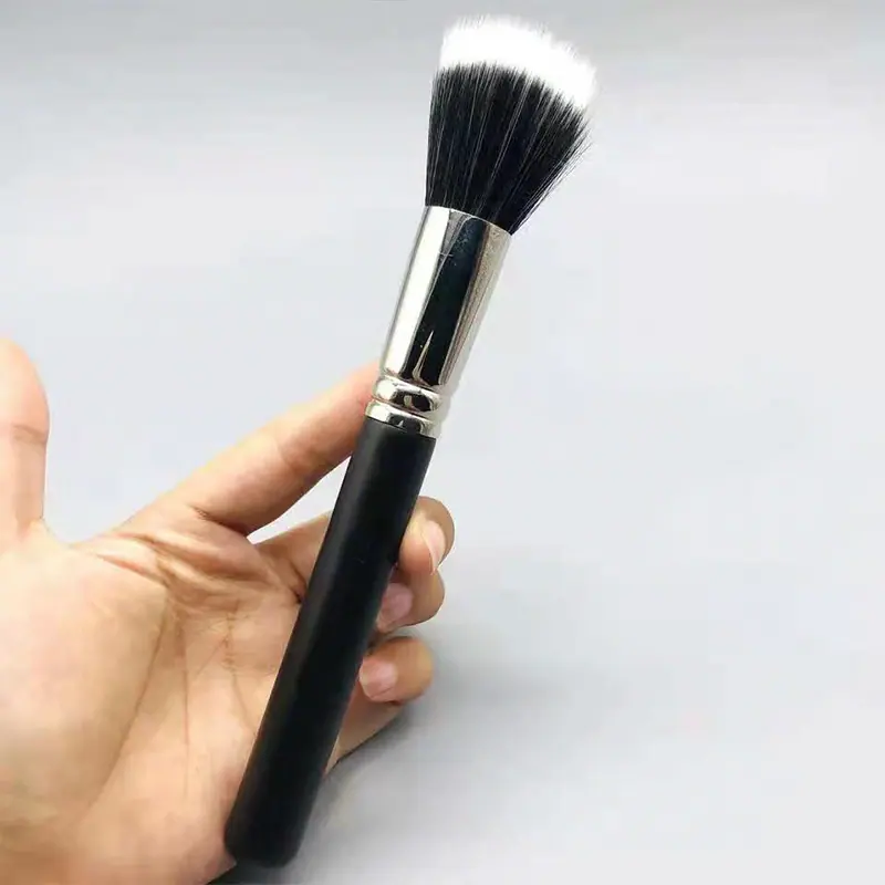 平头点彩刷腮红刷散粉刷蜜粉刷遮瑕刷双层刷毛化妆刷子