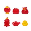 Lanternas de Micro-Paisagem de Ano Novo, Fogos de Artifício, Sacolas da Sorte, Decorações, Artesanato DIY de Resina, Pequenos Enfeites, Acessórios Atacado