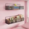 Prateleiras de parede para quartos de dormitório universitário, suportes de parede ao lado da cama, instalação sem furos, perfeitos para organizar lanches em dormitórios