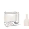 Comedero a prueba de salpicaduras con caja de comida extendida, dispensador automático para loros, gran capacidad y separador de cáscaras de grano