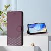 Para Sharp Wish4 Capa de couro Blackview A53 Honeycomb Embossed Card Wallet Anti-roubo Escova F-51E