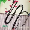 DIY corda de Jade trançada à mão colar de contas vermelhas corda comprimento ajustável cristal de cinábrio pingente vivo cordão atacado