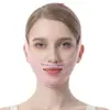 Mascarilla facial física en forma de V de tejido hipoalergénico que se adapta uniformemente al rostro, calma la piel facial y es adecuada para uso doméstico como mascarilla moldeadora.