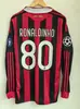 Jersey Retro Nostálgico de Manga Larga con Estampado AC para Adulto 0103 Temporada Lisboa Principal Manga Larga Jersey de Casa Santos